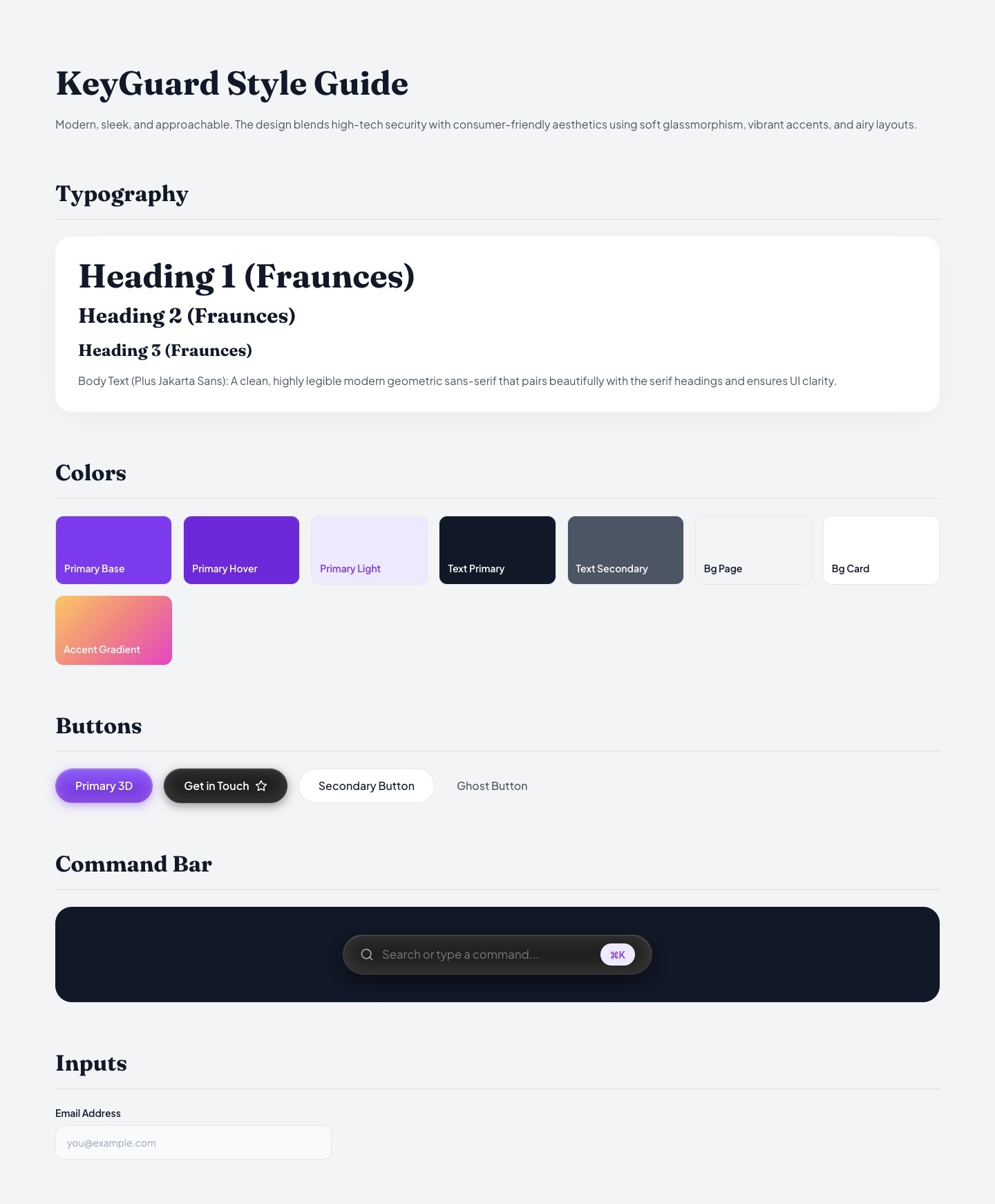 Loomi style guide: typography through inputs